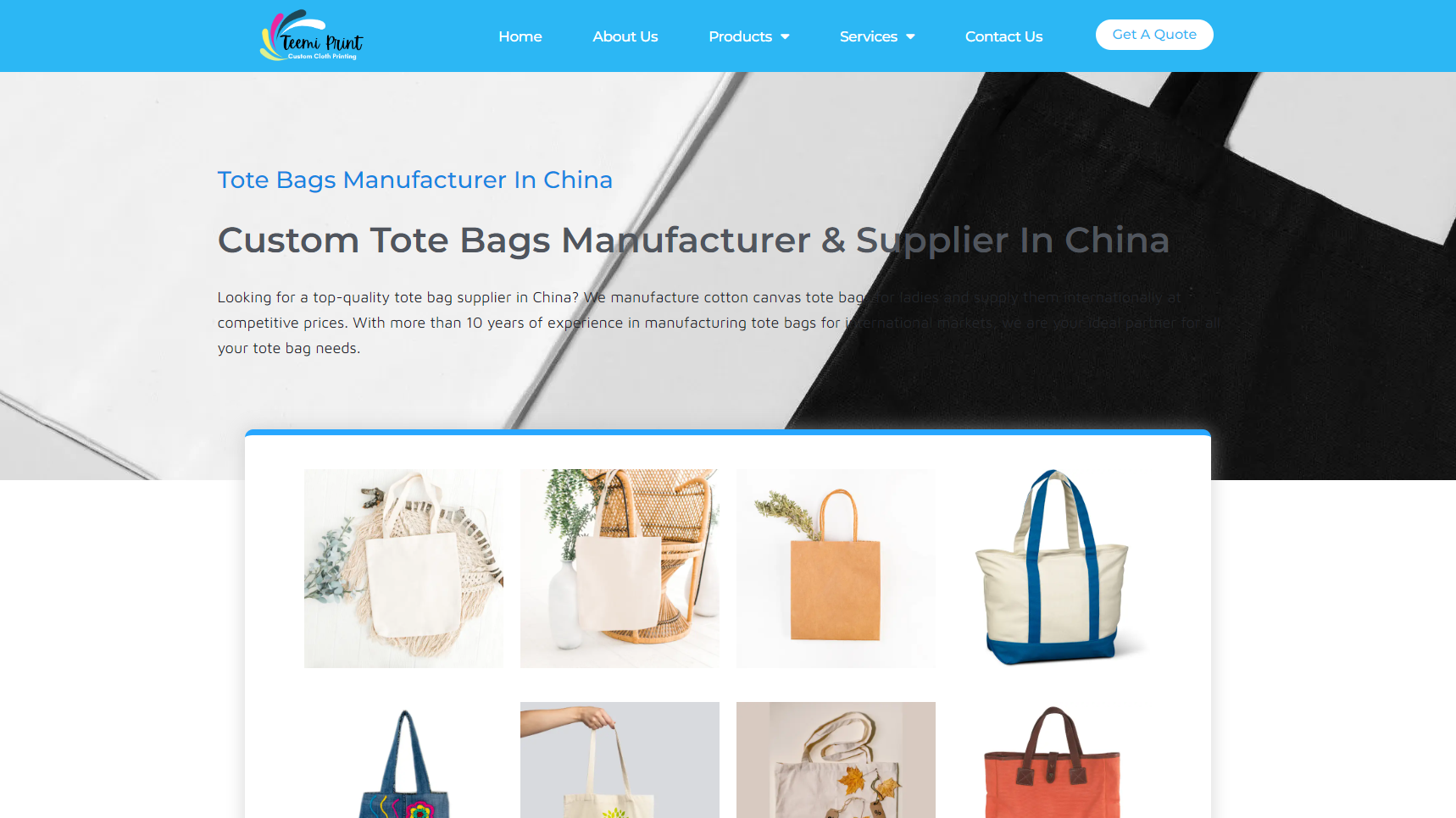 Teemi Print - Tote Bag Manufacturer