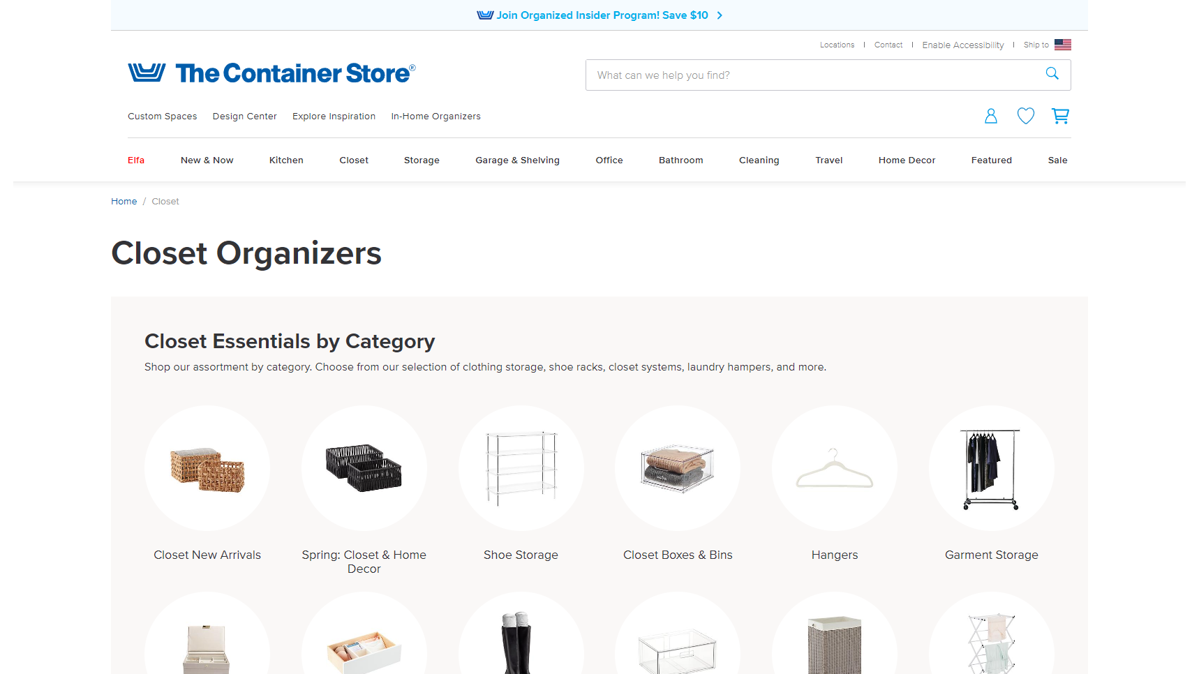 The Container Store - Closet Organizer Manufacturer