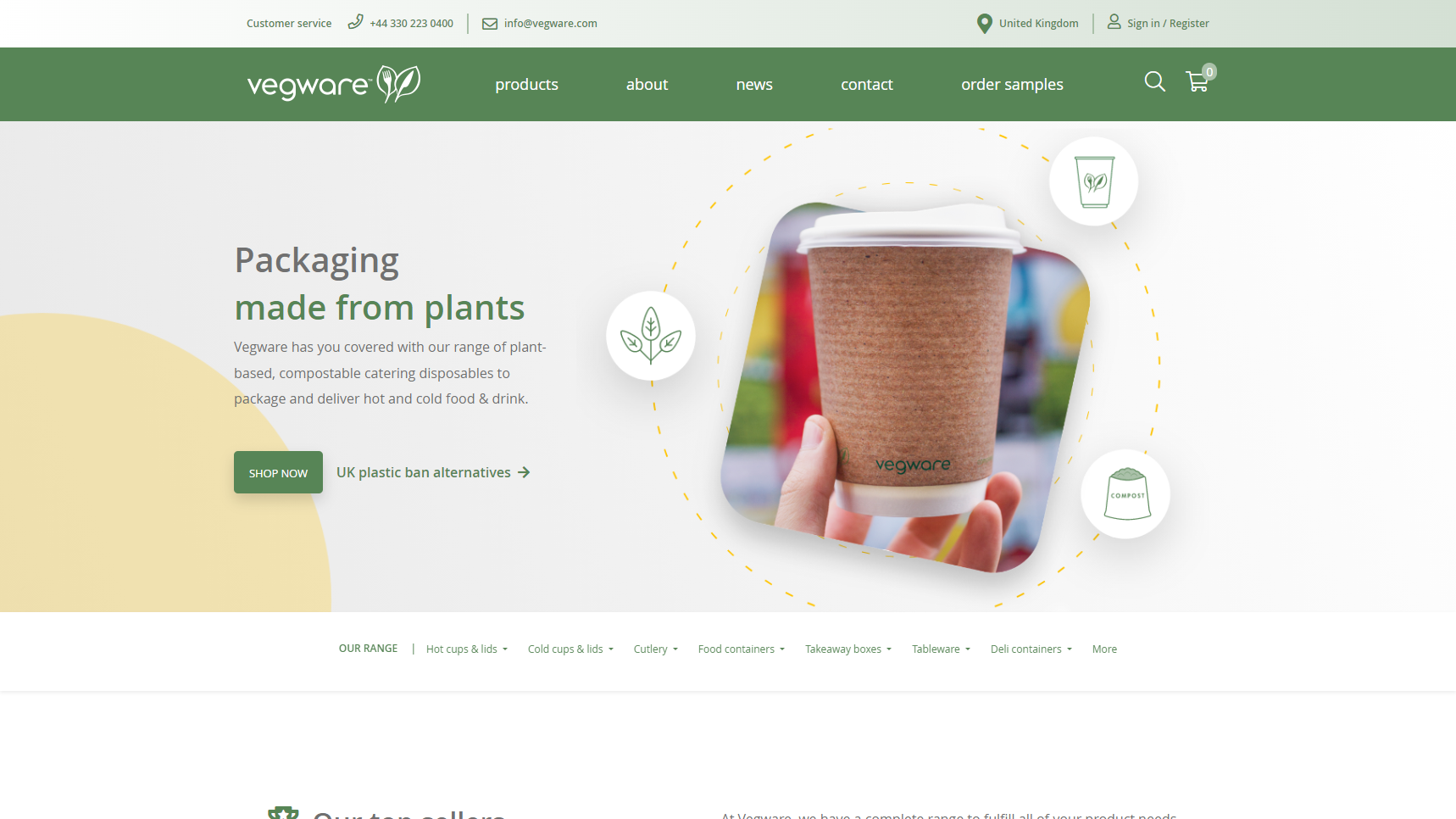 Vegware - Biodegradable Container Manufacturer