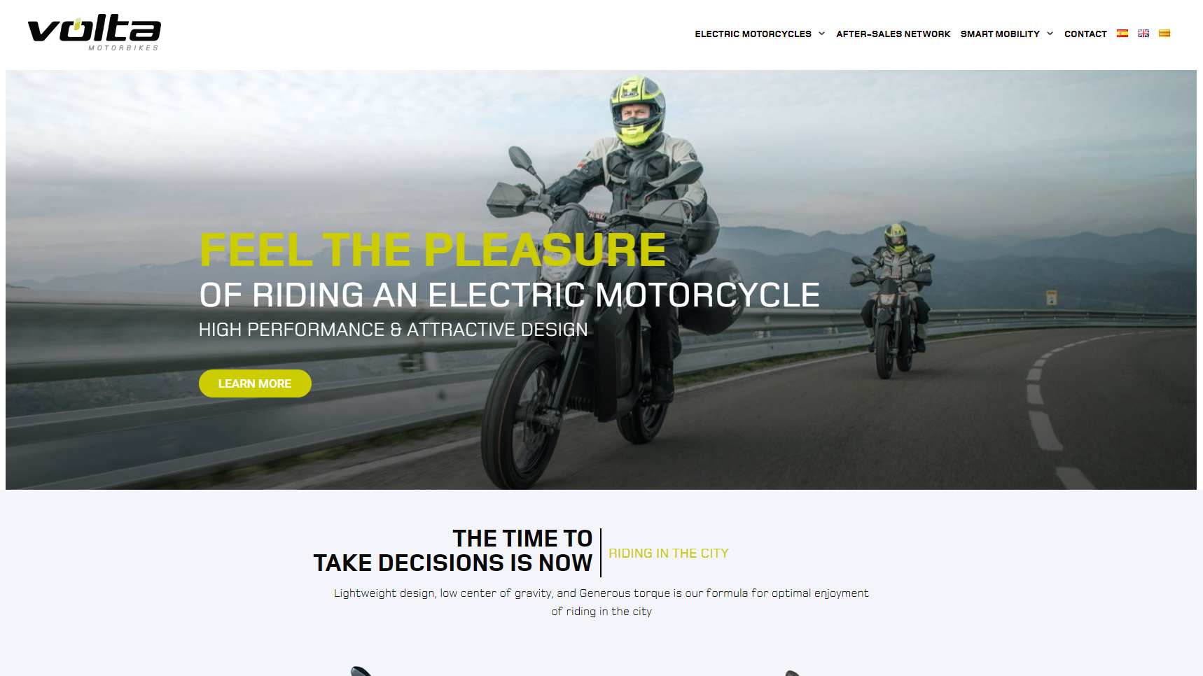 Volta Motorbikes - Electric Motorcycle Manufacturer