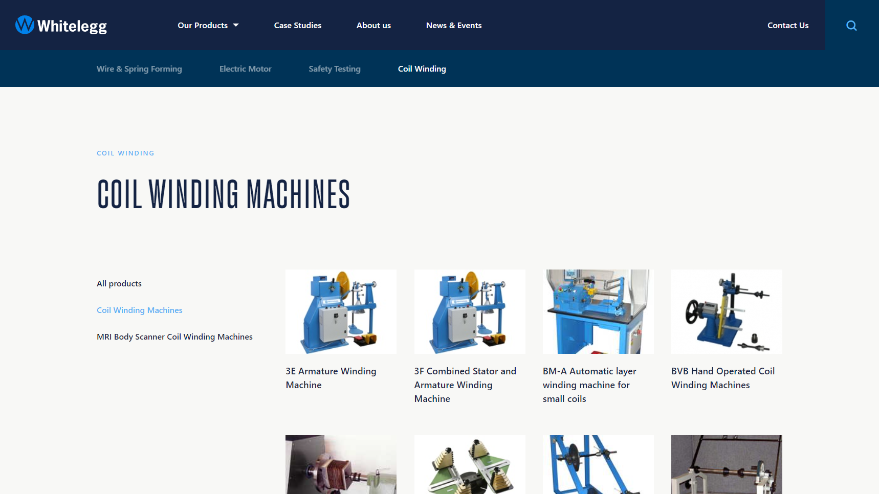 Whitelegg Machines - Coil Winding Machine Manufacturer
