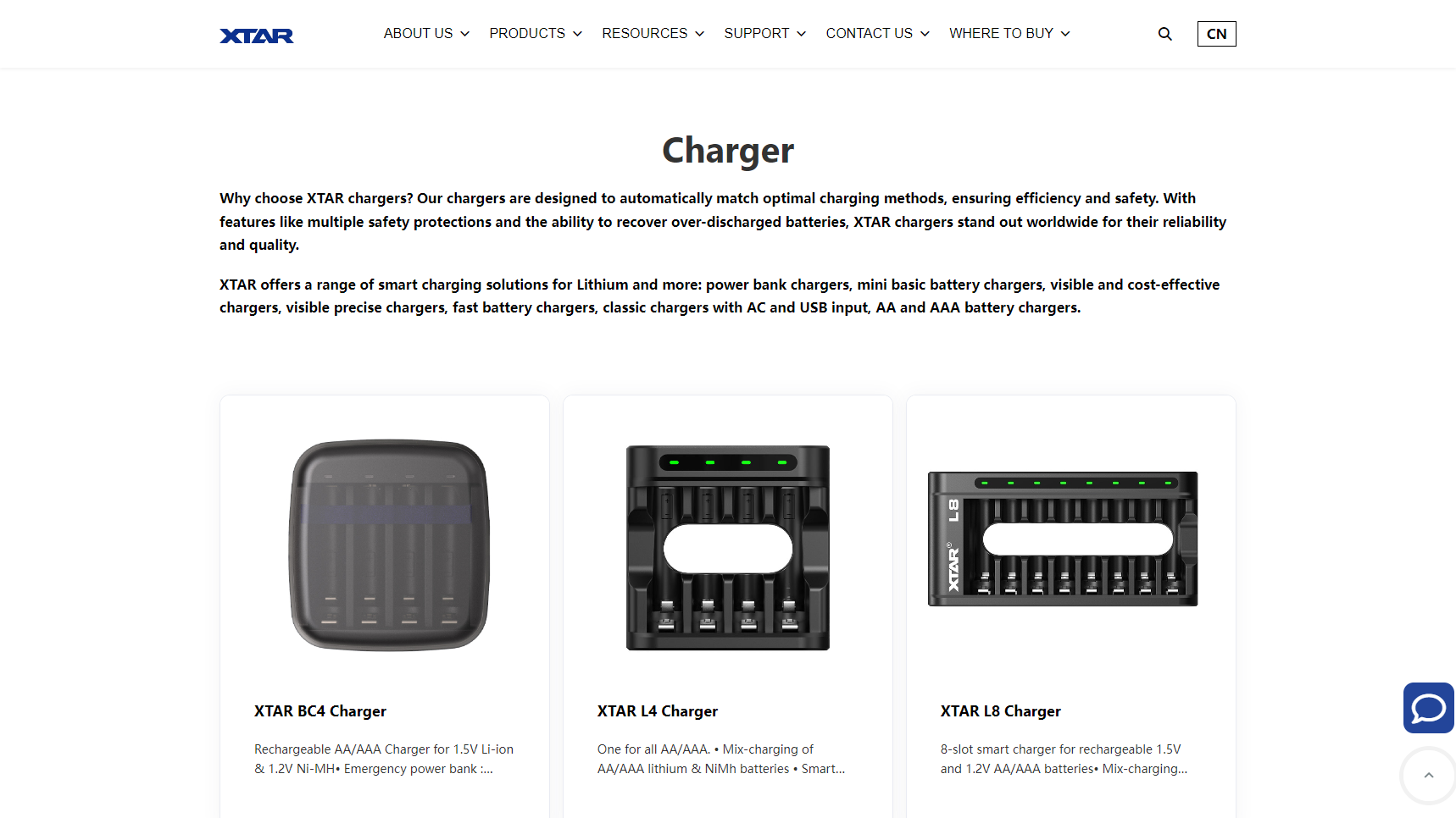 XTAR - Battery Charger Manufacturer